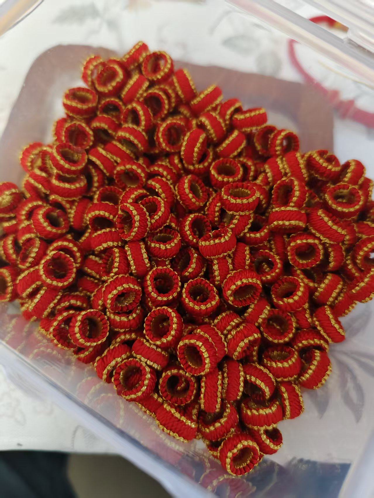 5mm内径平结线圈收口手工编织隔圈8八股编收尾扣DIY红绳饰品配件,淘宝优惠券,粉丝福利购,淘宝优惠卷