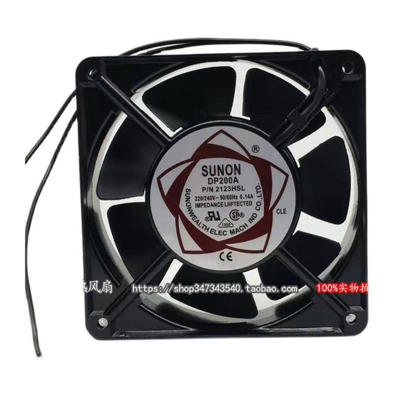 DP200A P/N2123HS/BL AC110/220/380V机柜口罩机风扇12CM - 图3