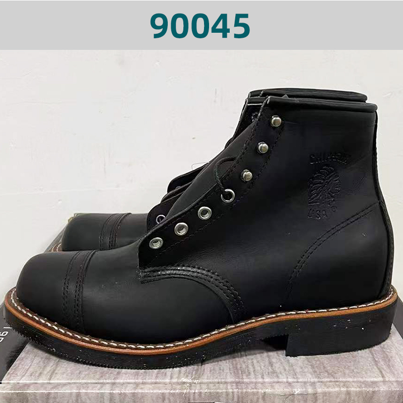 CHIPPEWA现货工装靴齐佩瓦美产固特异V底工程师靴 1901G46/90045-图2