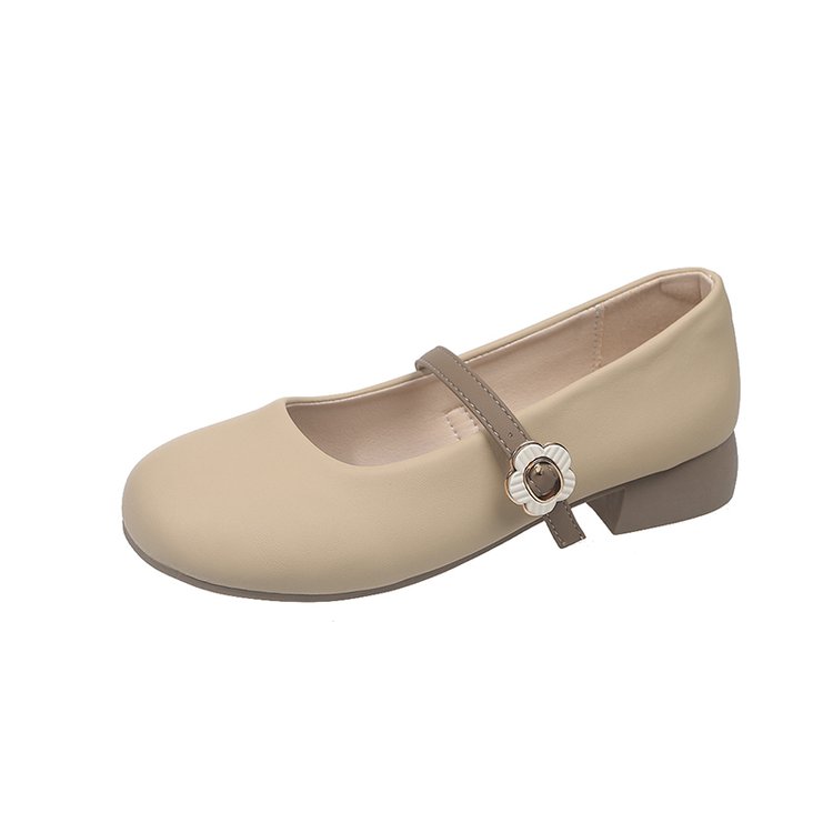 2025新款春秋法式复古玛丽珍鞋女平底单鞋浅口奶奶鞋女鞋子平底鞋 - 图3