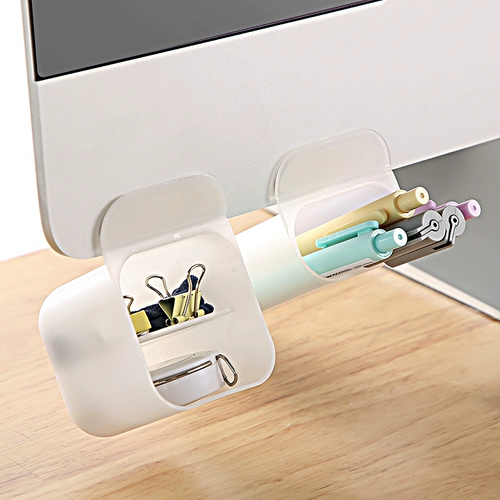 Настольная коробка для хранения, универсальный держатель для ручек, канцтовары, ЖК-дисплей, пенал