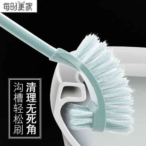 马桶刷洗厕所刷子家用无死角蹲坑去死角北欧长柄创意清洁套装包邮 - 图0
