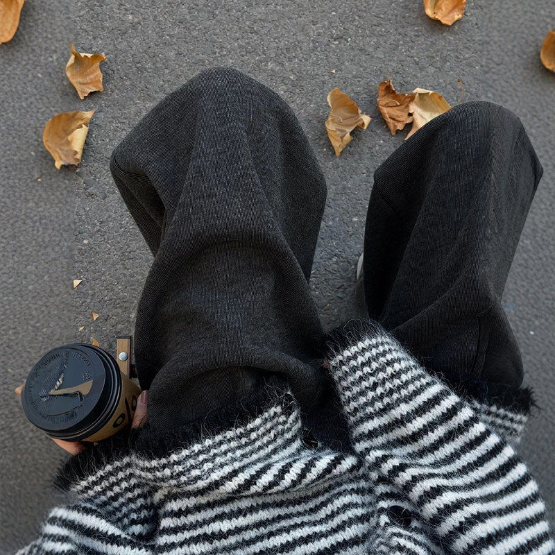 200斤大码胖mm糯米阔腿裤女冬季加绒宽松显瘦梨形身材运动卫裤子,淘宝优惠券,粉丝福利购,淘宝优惠卷