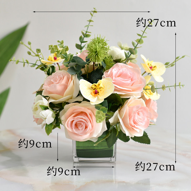 假花仿真花商务会议室桌面摆件花瓶花束茶几台花酒店餐厅桌花摆花,淘宝优惠券,粉丝福利购,淘宝优惠卷