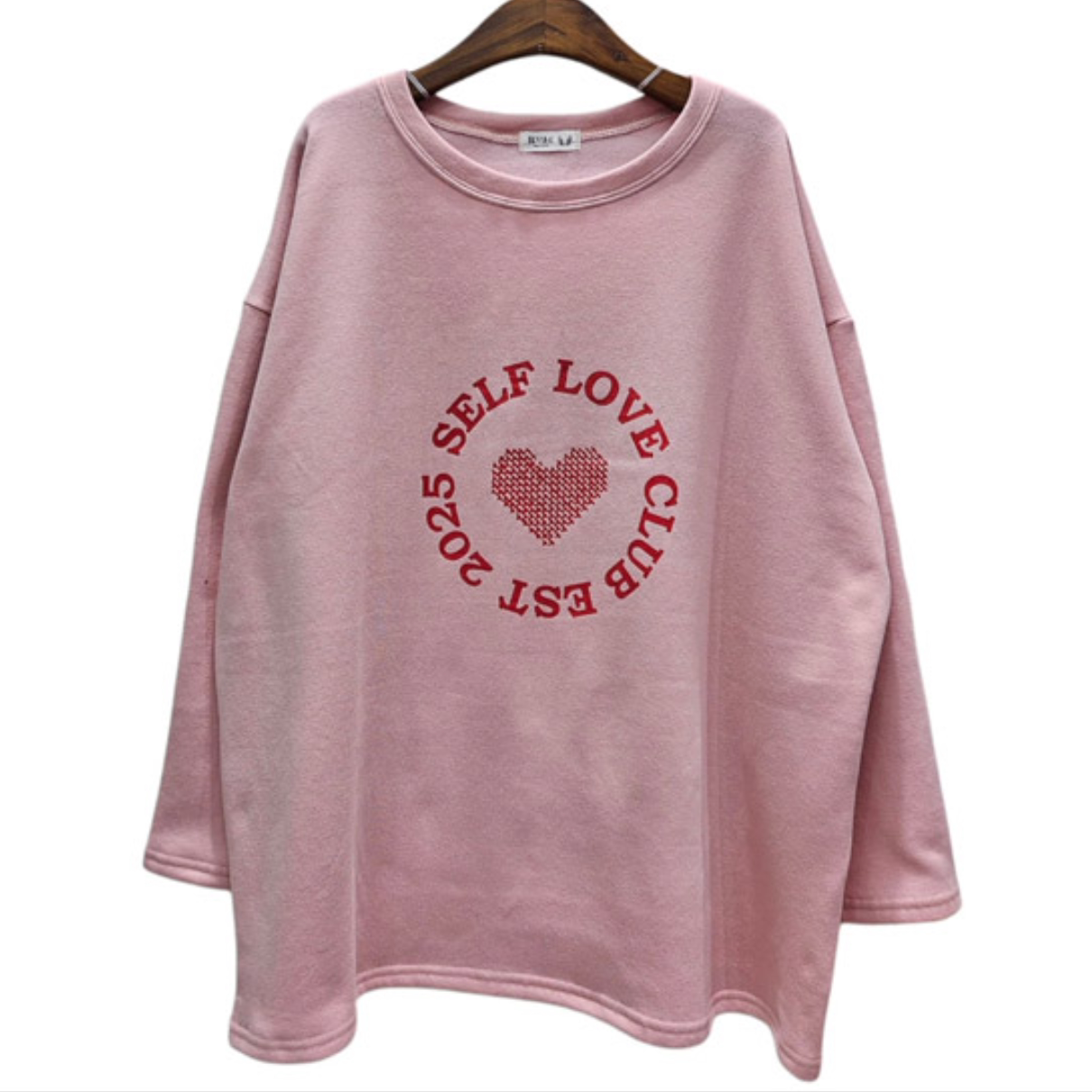 韩国代购大码女装胖mm冬装新品时尚爱心字母图案宽松休闲卫衣0113,淘宝优惠券,粉丝福利购,淘宝优惠卷