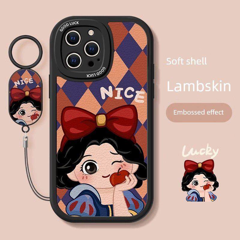 适用于Apple 15Proamx手机壳新款高端格纹公主14可爱13卡通12创意11硅胶X液体8防摔7带挂绳6全包镜头Se保护套,淘宝优惠券,粉丝福利购,淘宝优惠卷