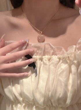 合金新款卡通芭比公主爱心项链