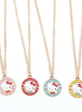 合金锁骨链可爱凯蒂猫项链项链