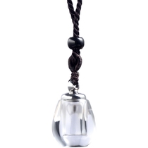 Frosted Crystal Glass Bottle Hollow Pendant Zhu Sand Bottle Empty Bottle Shelley Lovers Necklace can open the fitting pendant