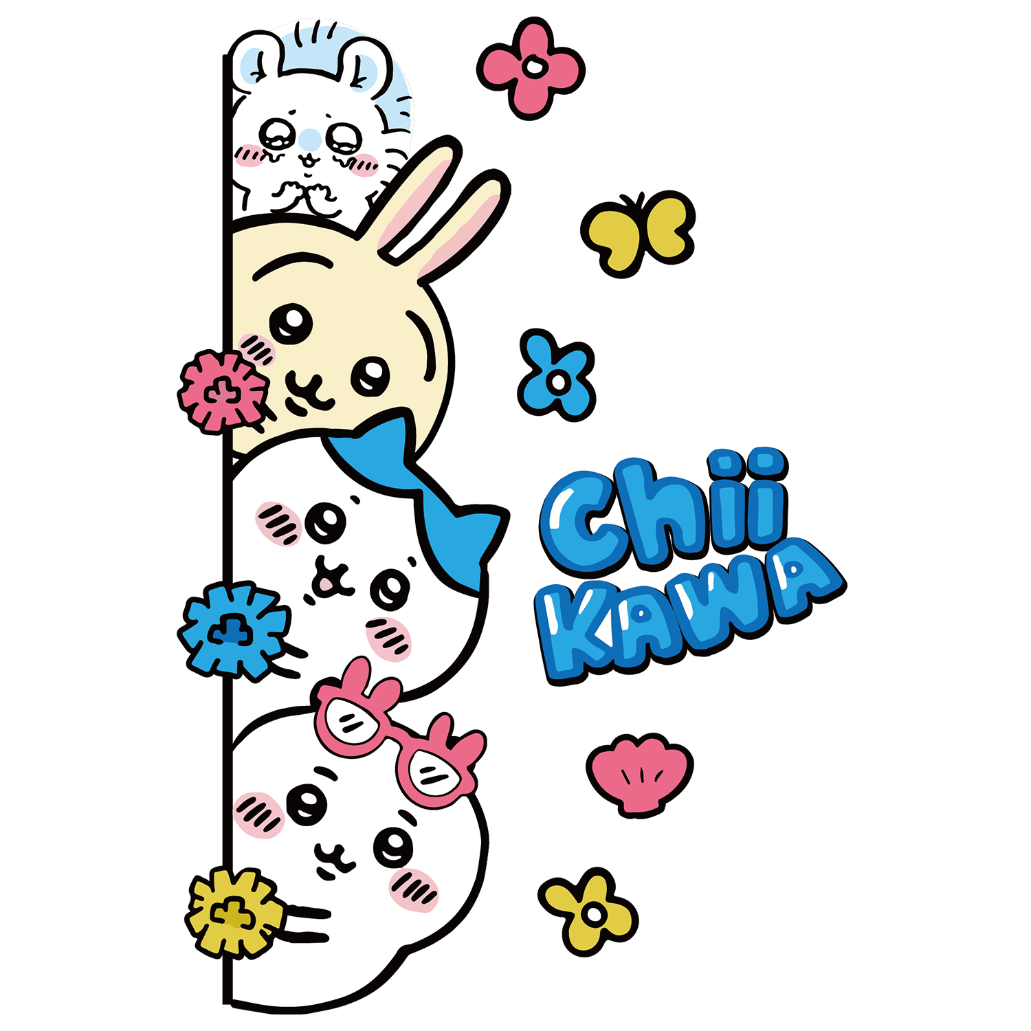 chiikawa吉伊卡哇乌萨奇卧室门上贴纸挂牌女儿童房间布置墙面装饰 - 图3