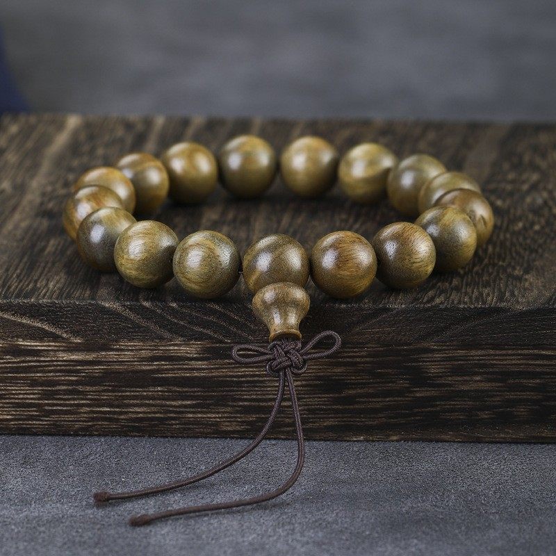 天然老绿檀木手串女款檀香木质文玩手链沉香佛珠盘玩盘串,淘宝优惠券,粉丝福利购,淘宝优惠卷