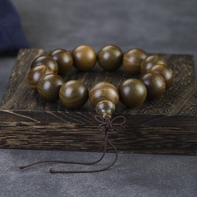 天然老绿檀木手串女款檀香木质文玩手链沉香佛珠盘玩盘串,淘宝优惠券,粉丝福利购,淘宝优惠卷