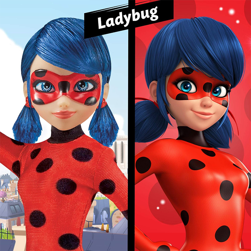 现货美国奇迹少女瓢虫ladybug手办公仔女孩关节洋娃娃玩具人偶 - 图0