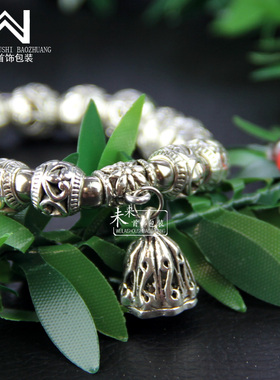 弹力线福袋铃铛吊坠礼物饰品手链