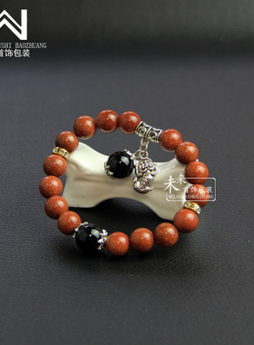 红色玛瑙学生仿真礼品小珠子手链