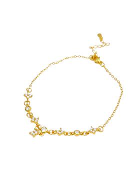 韩系爆款超闪锆石手链女轻奢小众高级感网红同款星星吊坠手串手环