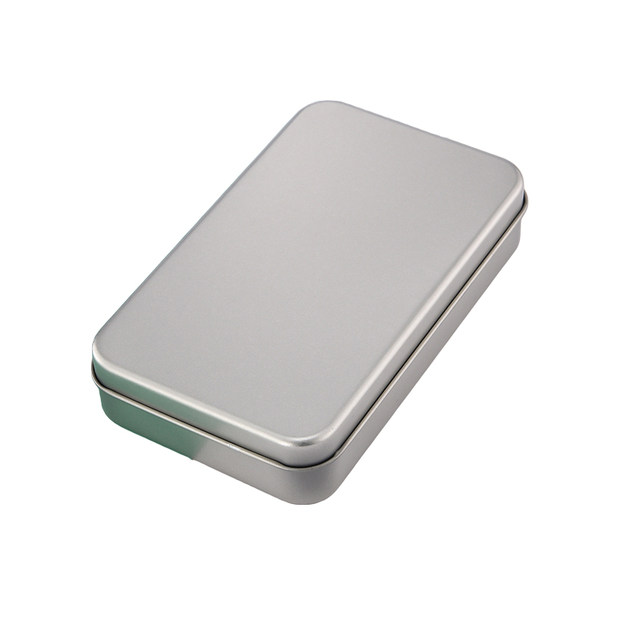 Square tinplate box U disk metal packaging box one-piece flip storage box medicine box jewelry gift sugar box portable