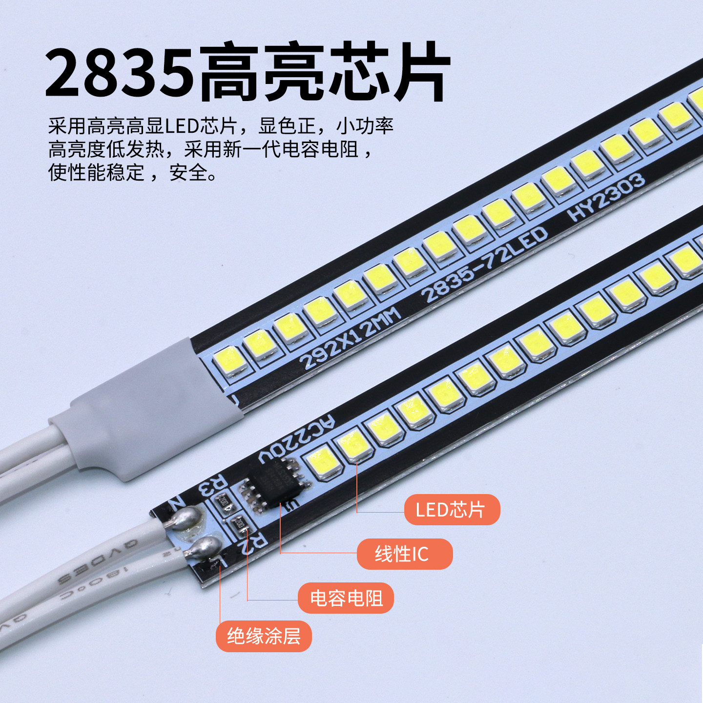 led硬灯条超亮220V铝基板裸板超薄自粘长条型展示柜灯箱橱柜灯条,淘宝优惠券,粉丝福利购,淘宝优惠卷