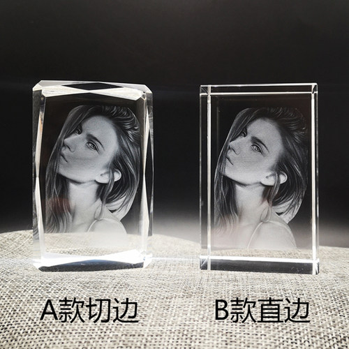 水晶内雕照片定制猫咪宠物纪念品生日圣诞礼物私人订制桌面摆件 - 图2