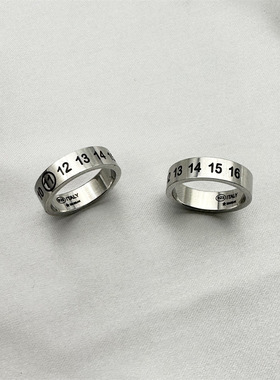 经典数字戒指情侣款可搭配项链ins超火时尚指环配饰