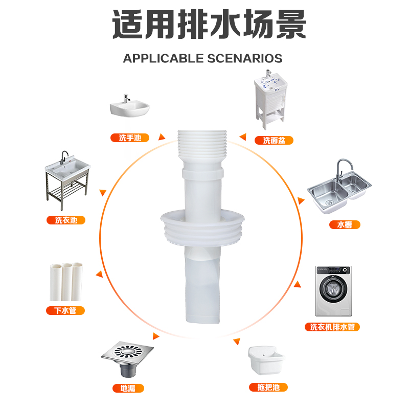 下水管防臭密封圈洗手盆硅胶塞50排水管75厨房下水管道封口盖-图2