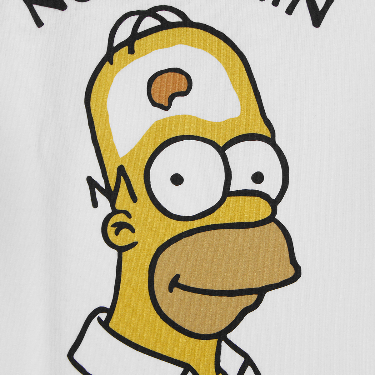 辛普森 T恤 The Simpsons no brain no pain 短袖纯棉 T-Shirt - 图2