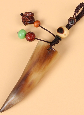 编织汽车钥匙扣民族风包包耗牛角