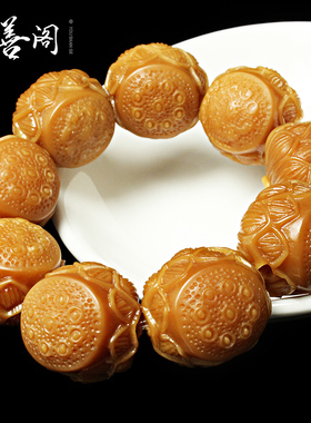 佑善阁天然风化菩提根莲花座单圈