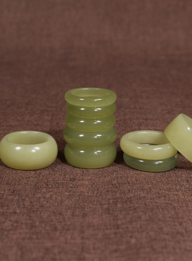 东方雅韵黄口料和田玉轻奢戒指