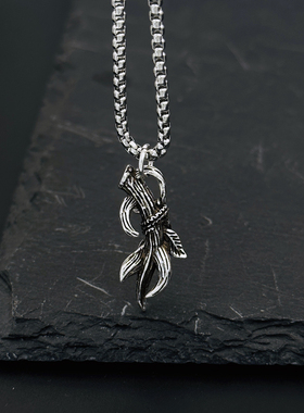 复古「鹿角生花」项链男女款小众