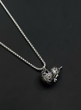 可打开装香囊香薰镂空小葫芦项链