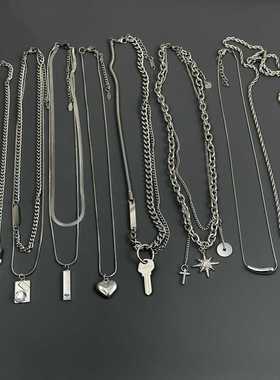 钛钢项链男女生轻奢小众设计感