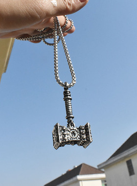 欧美钛钢项链男女潮吊坠