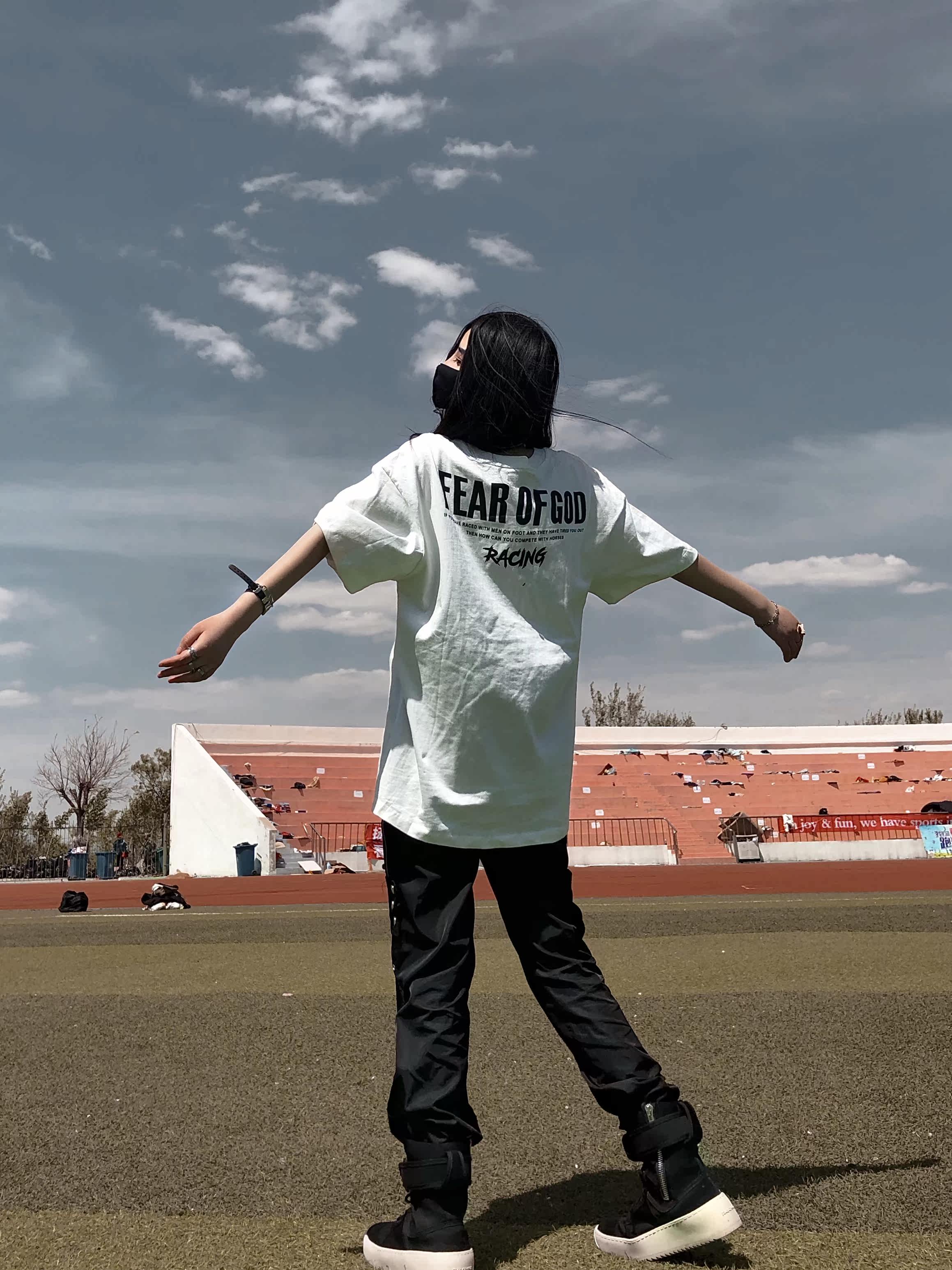 vintage复古fog元年限定款涅槃天使柯本摇滚乐队高街宽松短袖t恤