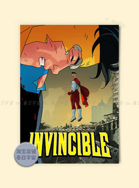 无敌少侠海报墙贴Invincible美国科幻动画电影宿舍卧室装饰画壁纸