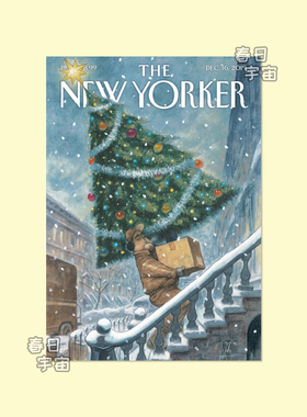 纽约客海报The New Yorker杂志封面美式复古墙贴卡片卧室装饰画
