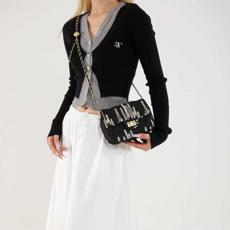 2024新款小香风菱格链条包时尚百搭单肩斜挎腋下包包女小方包,淘宝优惠券,粉丝福利购,淘宝优惠卷