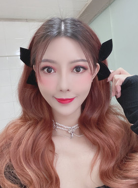 jisoo金智秀蝴蝶结发夹复古