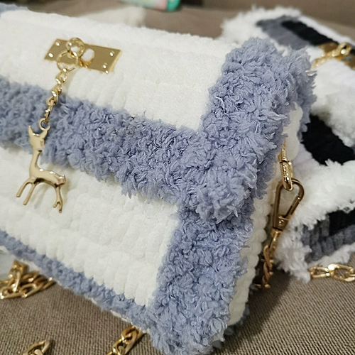 Вязаная сумка ручной работы, барсетка, набор материалов, DIY, связать своими руками, подарок на день рождения