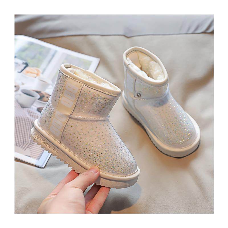 真皮防水女童雪地靴冬季新款加绒加厚中大儿童棉鞋女孩宝宝短靴,淘宝优惠券,粉丝福利购,淘宝优惠卷