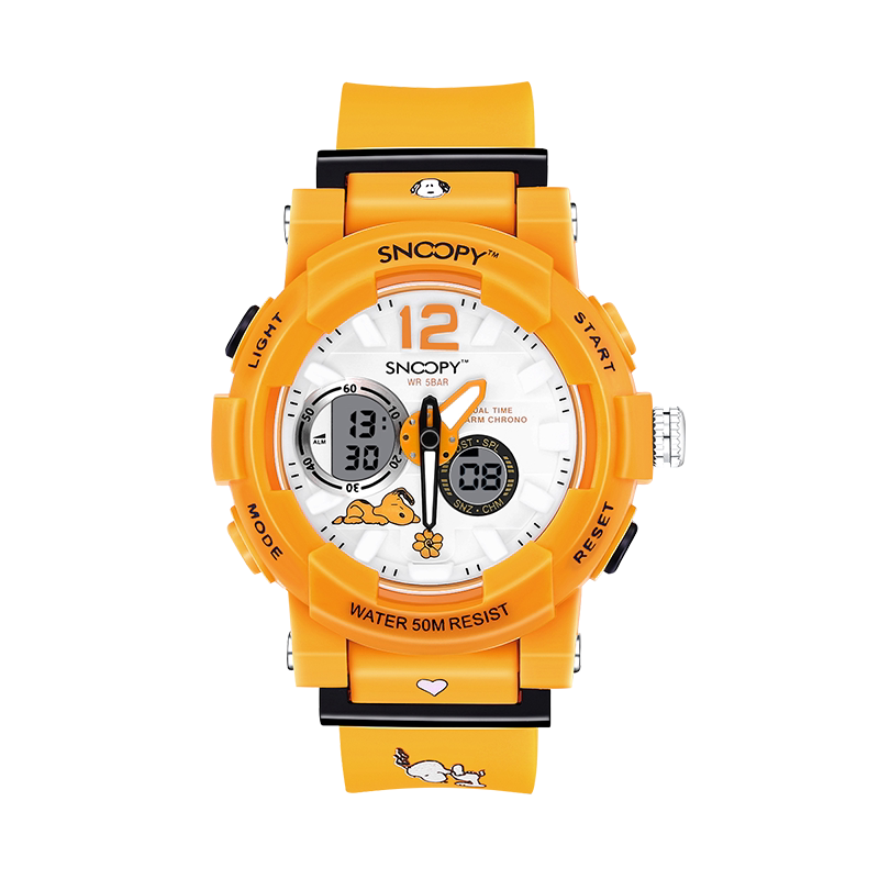 史努比运动儿童女多功能学生学生表 snoopy手表国产腕表