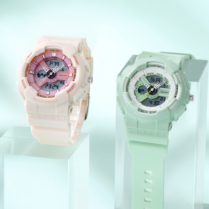 snoopy女运动防水学生儿童电子表 snoopy手表国产腕表