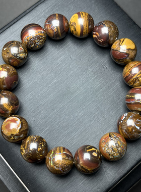 特价一条大尺寸，纯天然欧泊手链，尺寸13.2mm