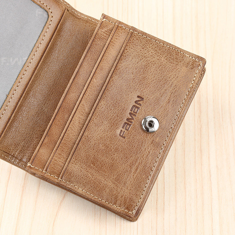 faman男士真皮女式多卡位名片包 faman卡包