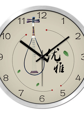 摩门书房中式风挂钟客厅