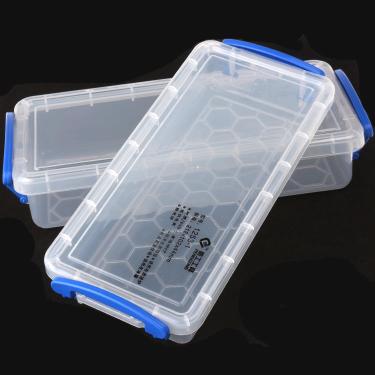 鹏工全新PP材质工具盒工具箱收纳盒零件盒原件盒模型用品透明-图0