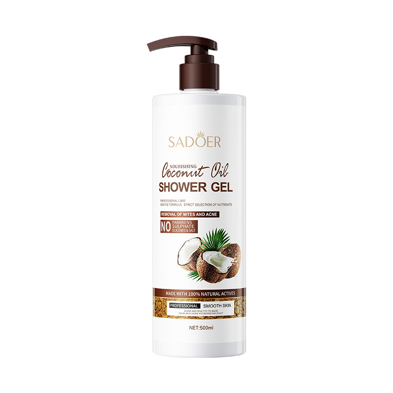 coconut oil shower gel body wash椰子油沐浴露洗澡 500ml-图3