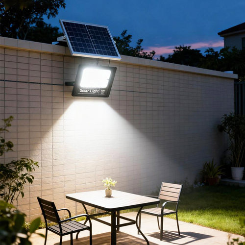 太阳能灯户外庭院灯家用超亮LED照明路灯新农村100W室内外投光灯 - 图3