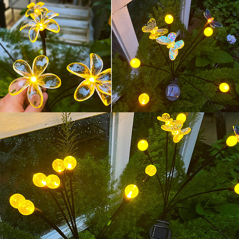 太阳能草坪灯户外庭院布置景观灯别墅花园装饰桃花家用防水地插灯,淘宝优惠券,粉丝福利购,淘宝优惠卷