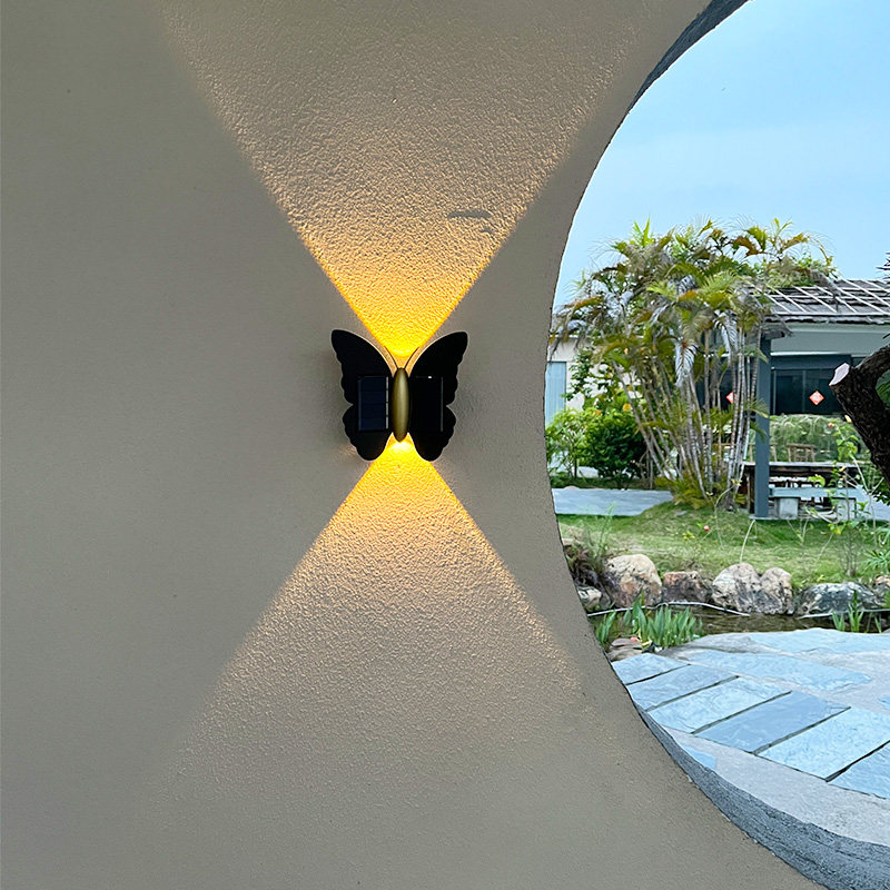 Solar wall light outdoor waterproof courtyard light up and down